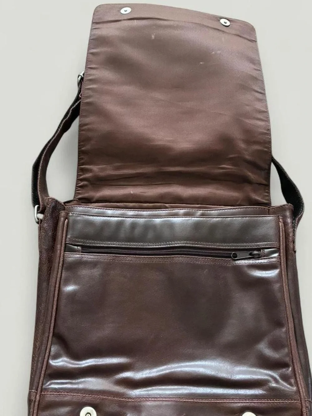 Brown Leather Laptop Satchel